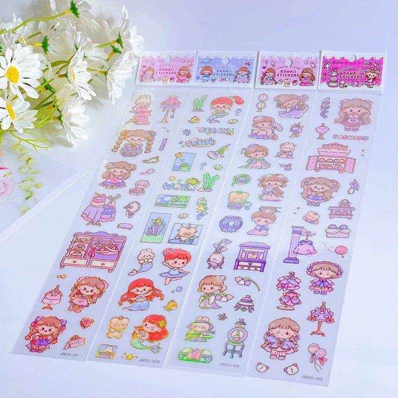 

stiker Momo stiker Anne timbul stiker karakter panjang Isi 20 pcs
