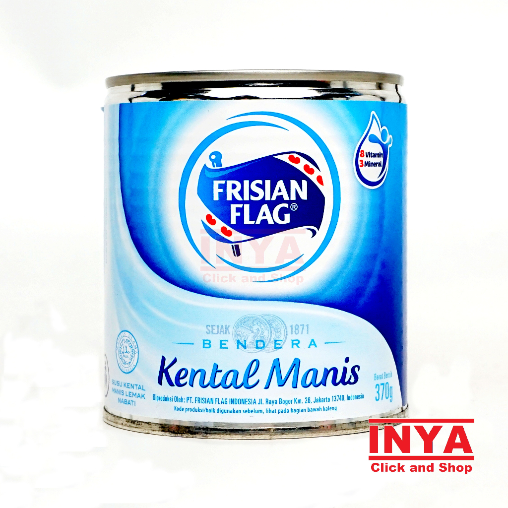 

Frisian Flag Susu Bendera Kental Manis 370gr Kaleng - Condensed Milk