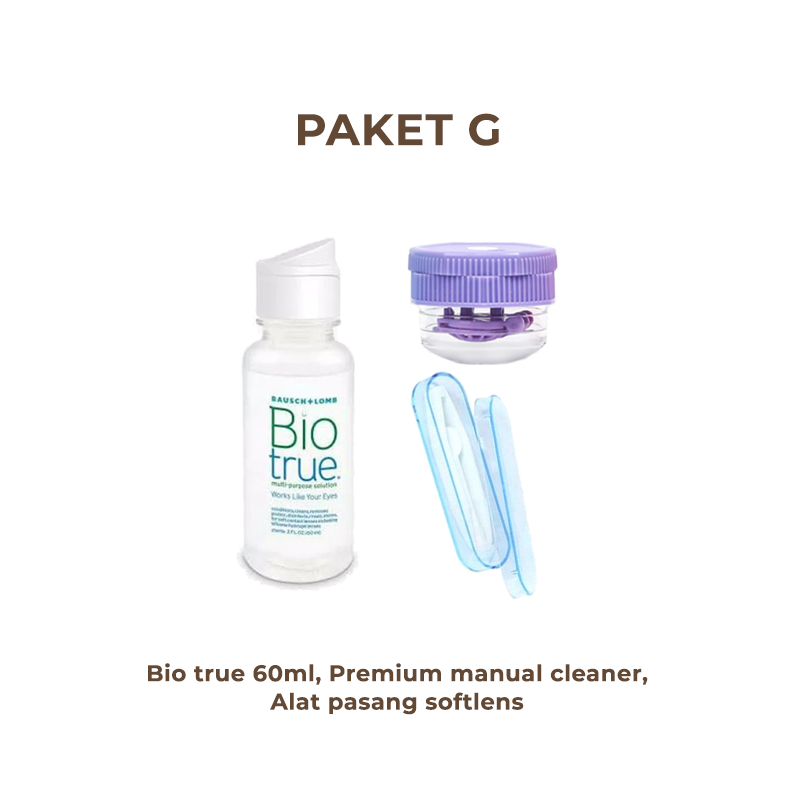 Naturalens Paket Pemula Alat pasang softlens, air pencuci, tetes mata