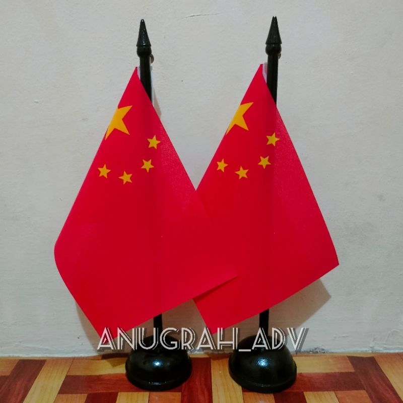 

tiang kayu bendera meja CHINA