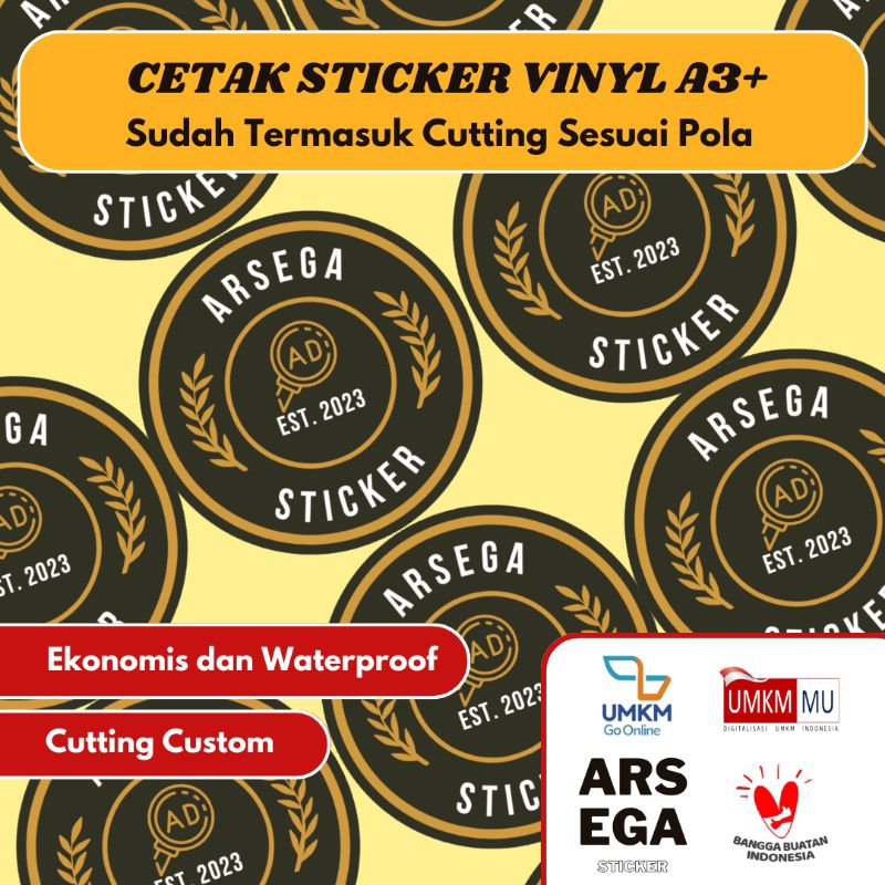 

Cetak Stiker Label Vinyl A3+ (Cutting Sticker Print)