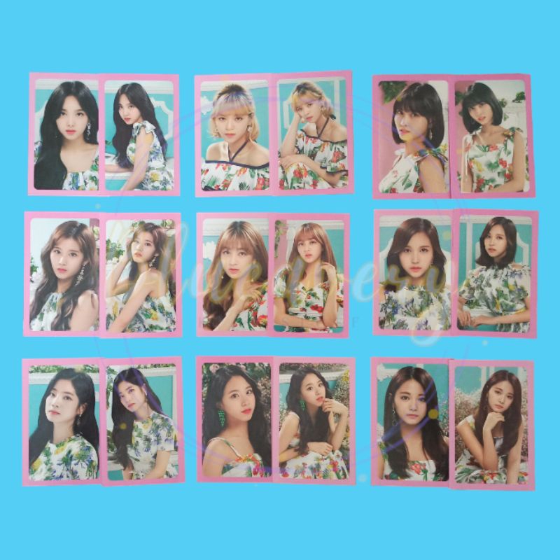 [GESER FOTO] Twice twiceland md photocard pc rare set member eyes wide open fancy feel special 2