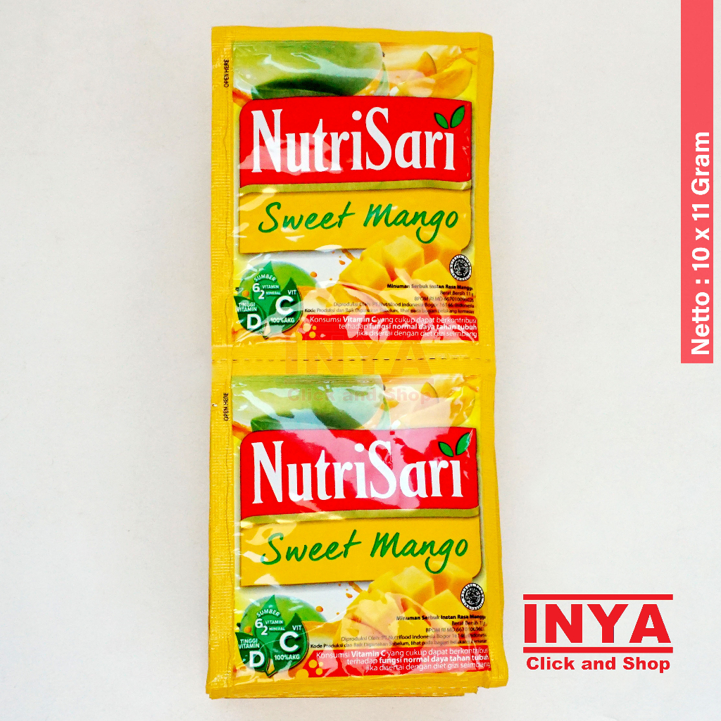 

NutriSari Sweet Mango 10x11gr Renceng - Minuman Serbuk - Instant Powder Drink
