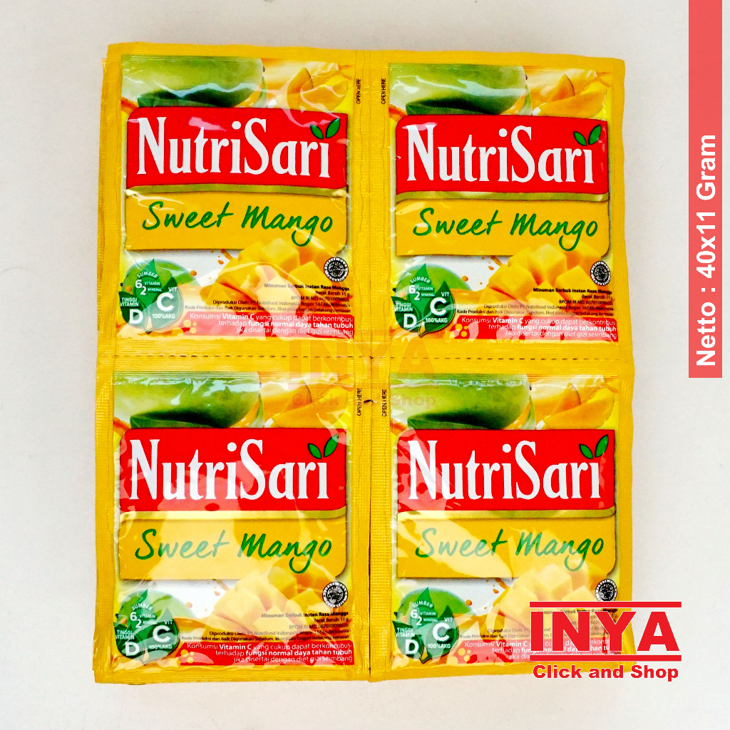 

NutriSari Sweet Mango 40x11gr Pack - Minuman Serbuk - Instant Powder Drink