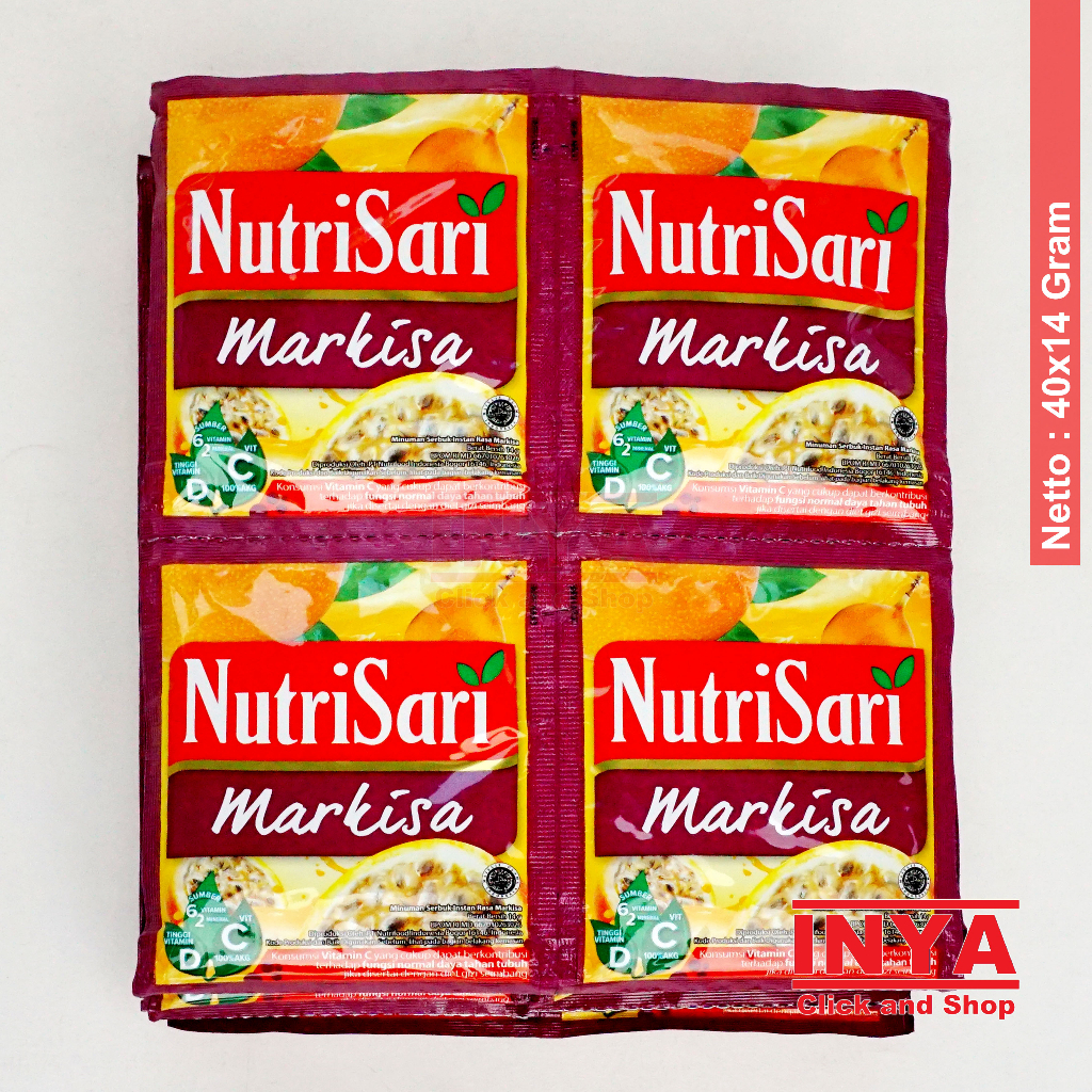 

NutriSari Markisa 40x14gr Pack - Minuman Serbuk - Instant Powder Drink