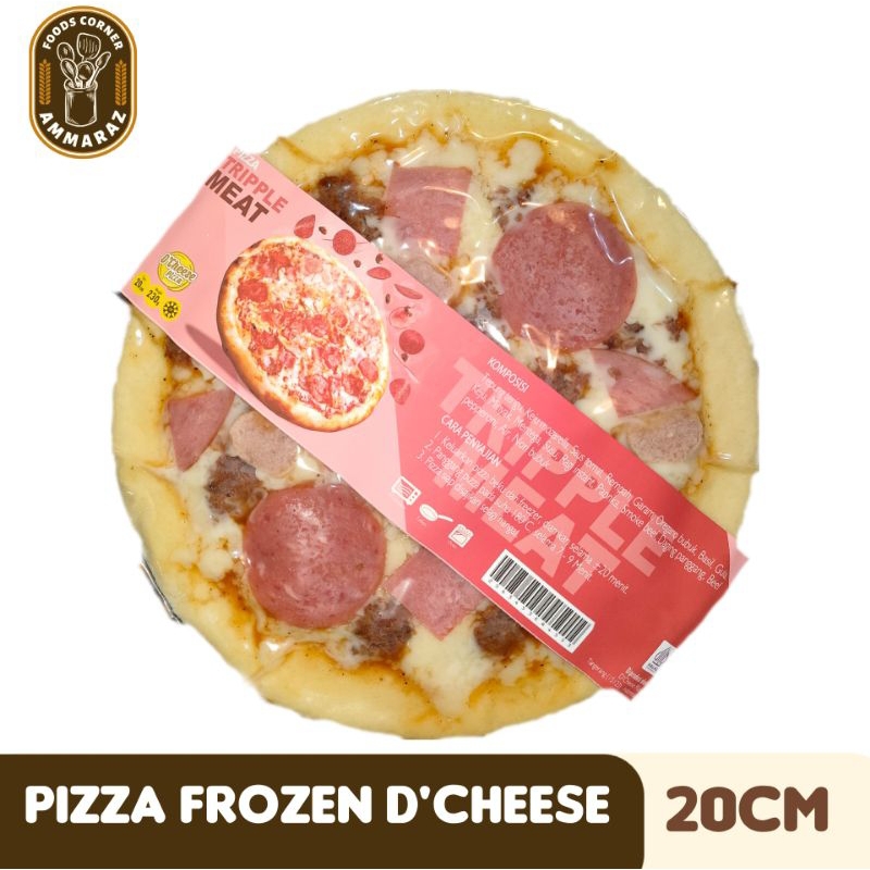 

Pizza Frozen D'Cheese Pizza Medium Size Premium Quality