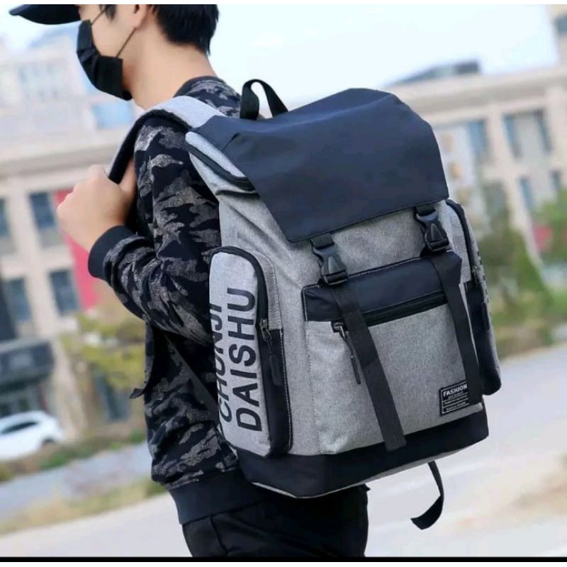 Tas Ransel Backpack Pria dan Wanita Murah Tebal Multifungsi Tas Cowok Ransel