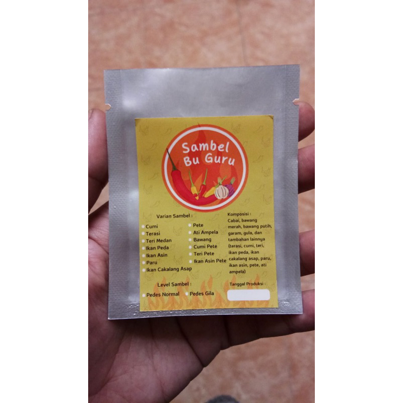 

Sambel Cumi Sachet / peda dll