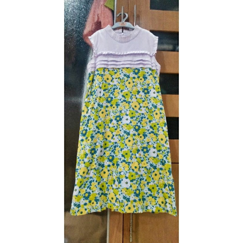 Preloved dress bunga bunga