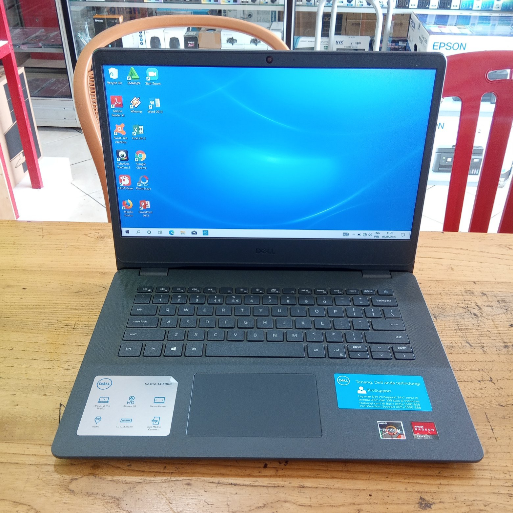 Laptop Dell Vostro, AMD RYZEN 3 3250, 4 GB, HDD 1.000 GB, 14", WIN 10