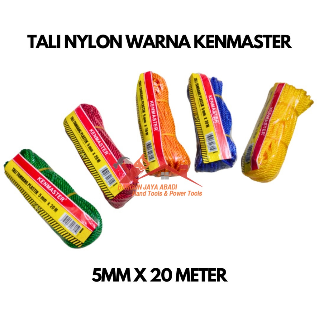 

TALI TAMBANG WARNA KENMASTER 5MM X 20M Super Quality BJA