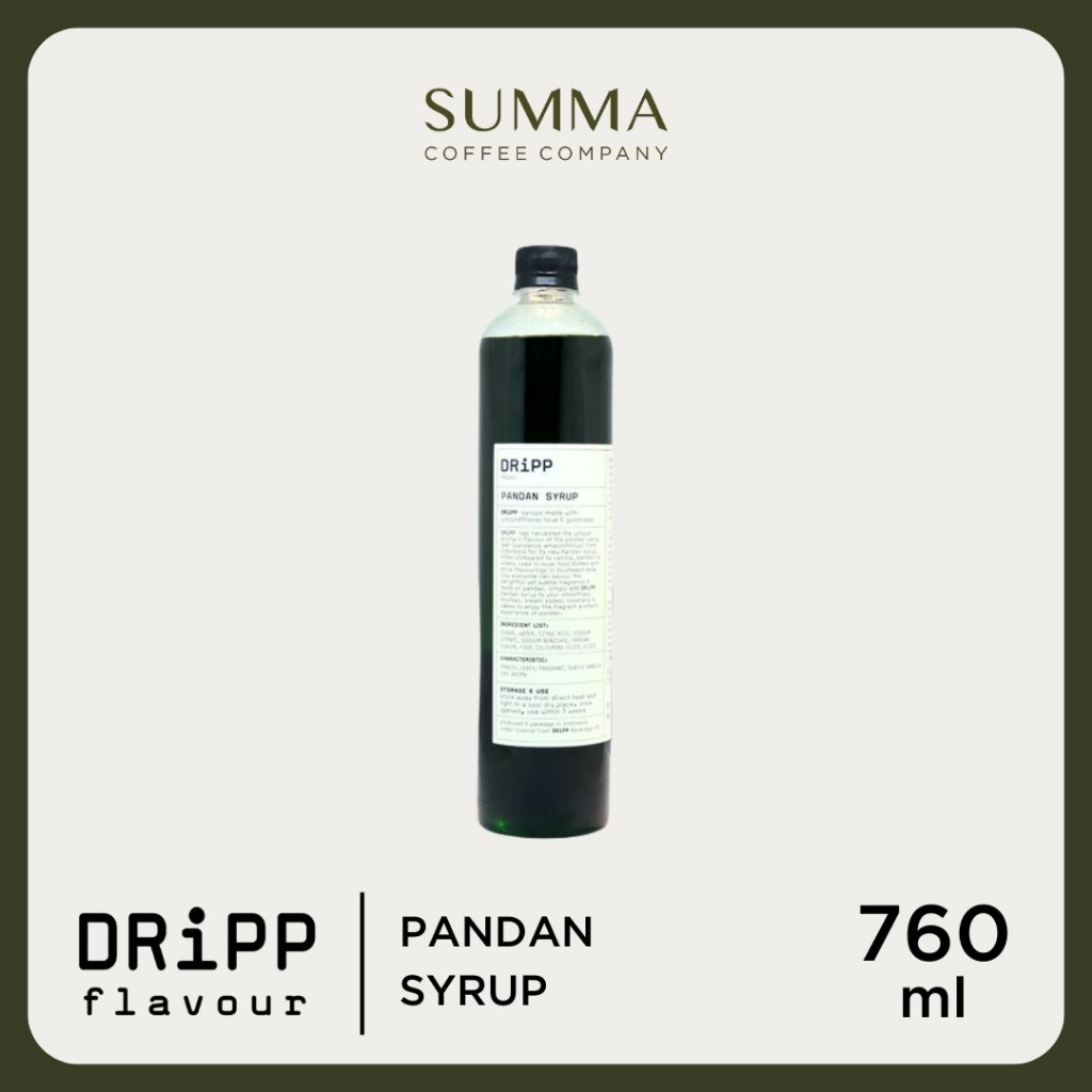 

DRiPP Pandan Syrup - Sirup Rasa Pandan 760 ml