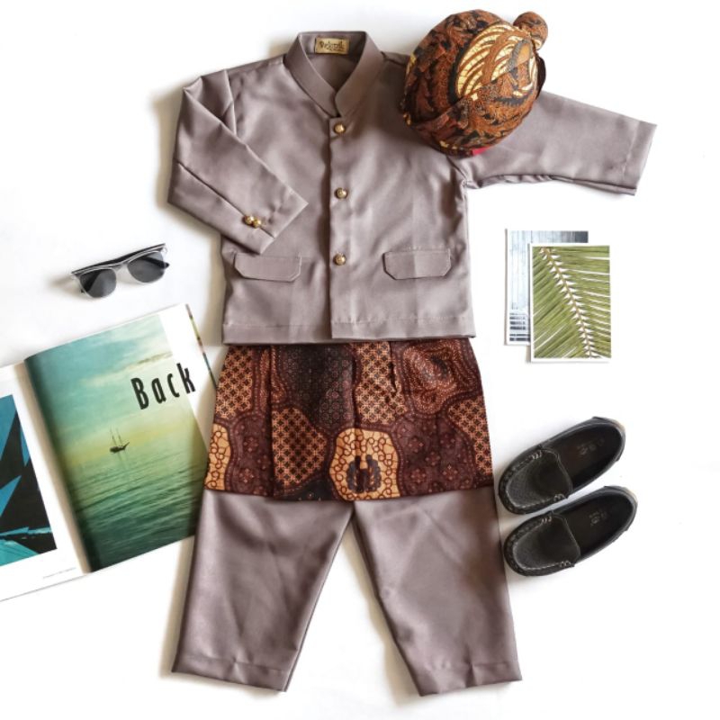 basofi coklat polisi/basofi anak dan dewasa/basofi anak/baju adat jawa