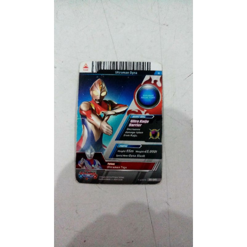 Kartu Ultraman Fusion Fight Ultraman Dyna
