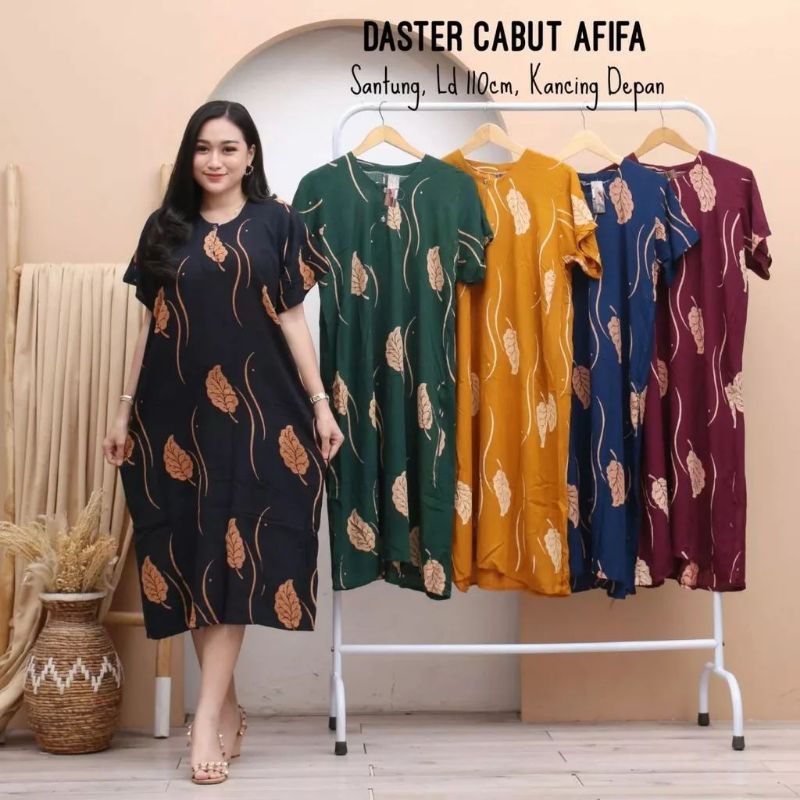 100 Ribu dapat 4pcs daster standar / daster batik Ibu muda terbaru lengan pendek