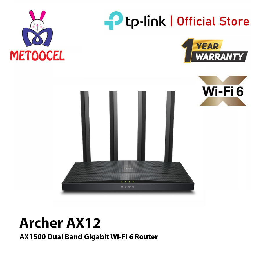 TP-Link Archer AX12 AX-12 AX1500 Wi-Fi 6 Wireless Dual-Band Gigabit Router