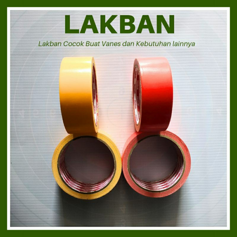 

VANES CLOTH TAPE 1,5" 36MM x 8 M // LAKBAN KAIN WARNA