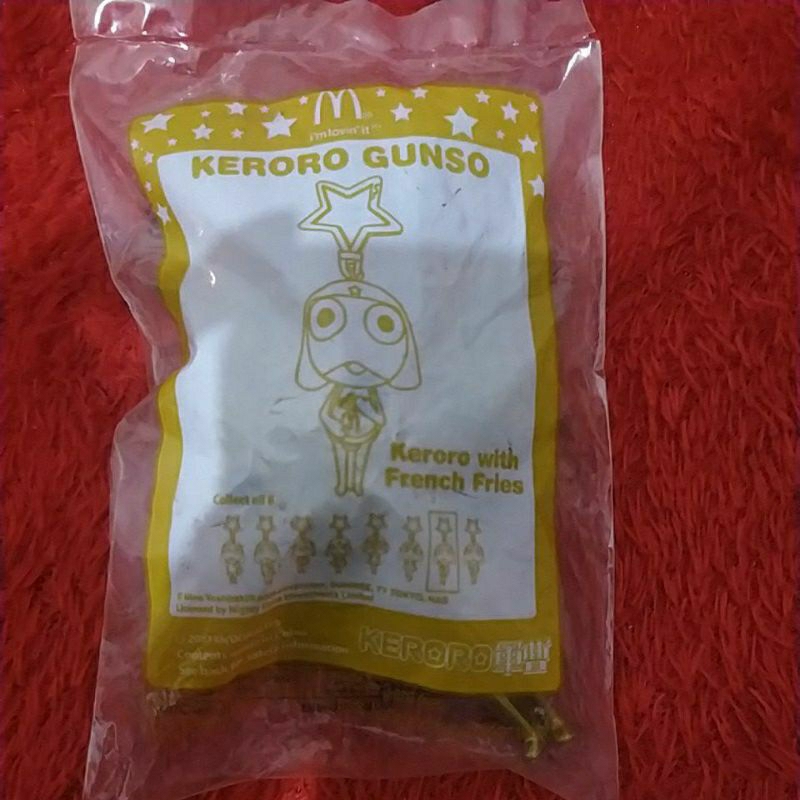 figur mcd keroro gunso (keroro with french fries) 2007