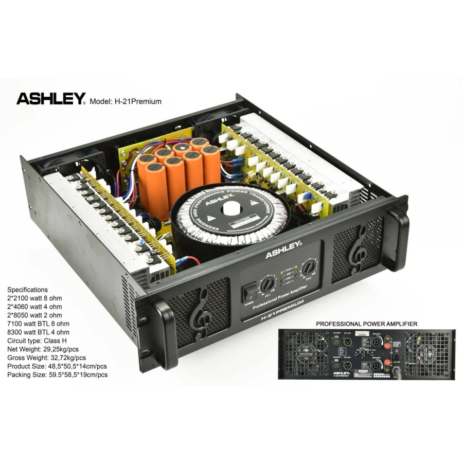 POWER AMPLIFIER ASHLEY H21 PREMIUM H21PREMIUM H 21 PREMIUM