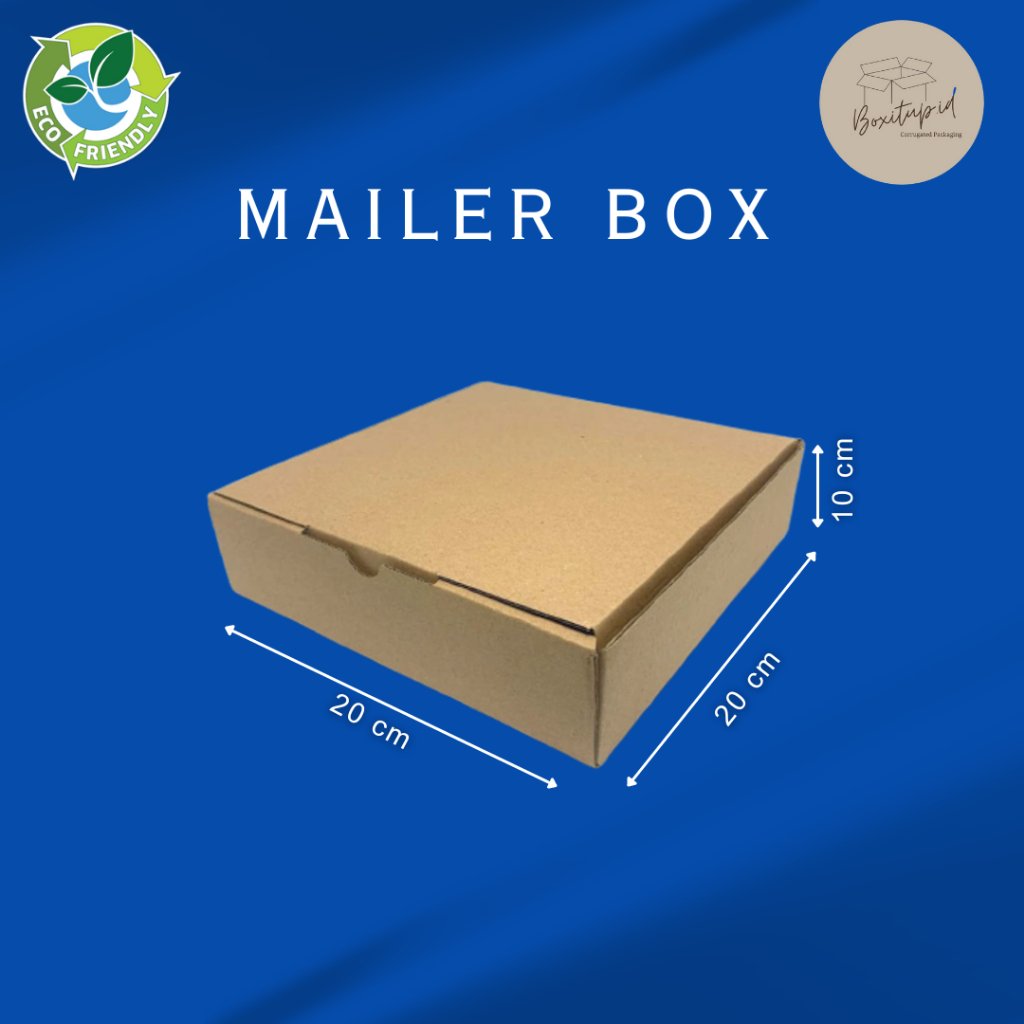 

Mailer Box 20x20x10cm Front Lock Kotak Kardus Karton