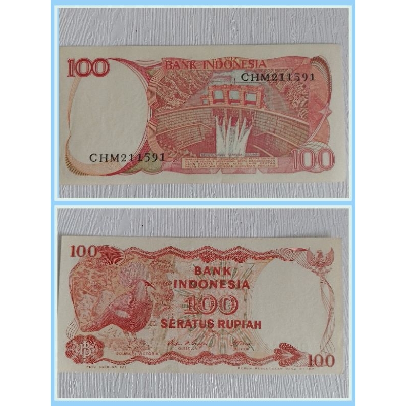 Uang kertas lama Rp. 100,-