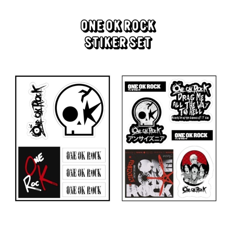 One Ok Rock stiker Set