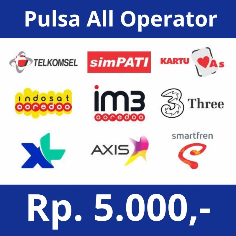 Pulsa Murah Semua All Operator 5.000 XL Telkomsel Indosat Smartfren By U