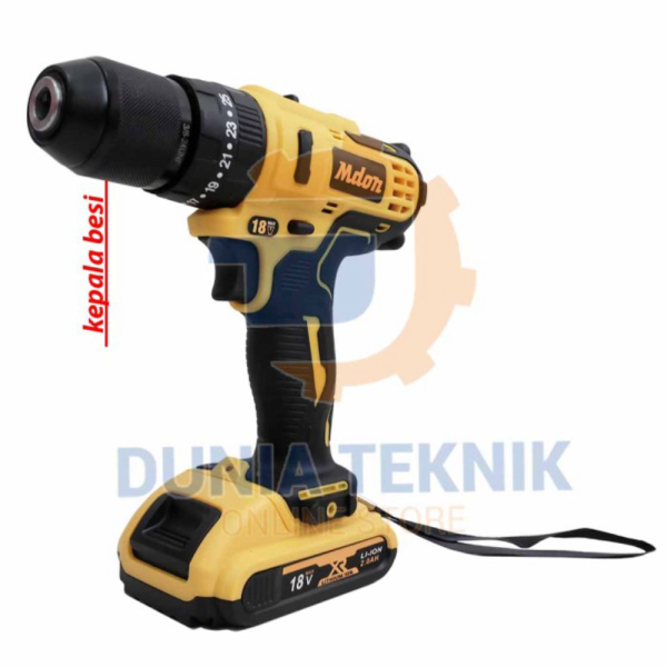 Cordless Impact Drill Mdon 18TS - Mesin Bor Baterai Bor Beton Mdon 18V Diskon