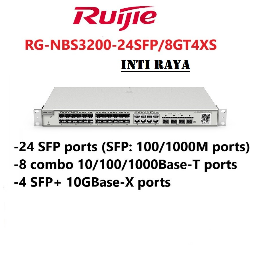Ruiji RG-NBS3200-24SFP/8GT4XS 24 SFP Port L2 Managed NBS3200-24SFP