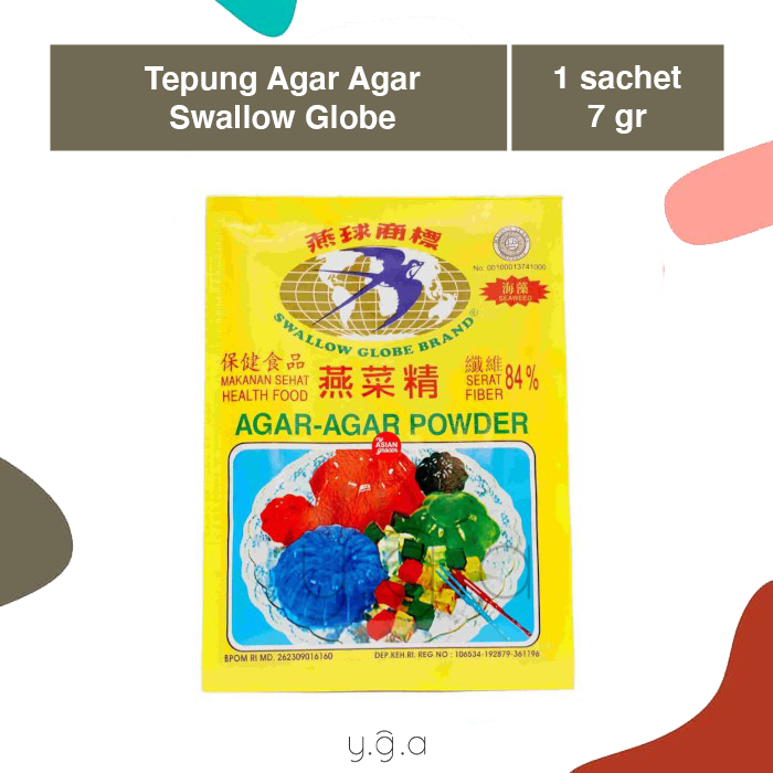 

Swallow Globe Tepung Agar Agar (sachet) 7gr