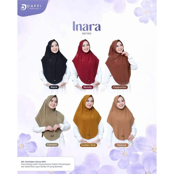 HIJAB DAFFI / HIJAB DAFFI TERBARU / HIJAB DAFFI INARA / HIJAB DAFFI DISKON / HIJAB INSTAN POLOS / HI