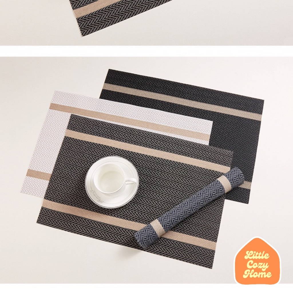 Gala Weave Placemat /  Alas Meja Makan / Tablemat / Taplak Meja Premium Cantik Anti Panas