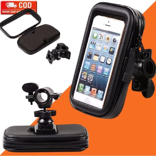 Bracket Holder HP GPS Waterproof Untuk Motor Dan Sepeda