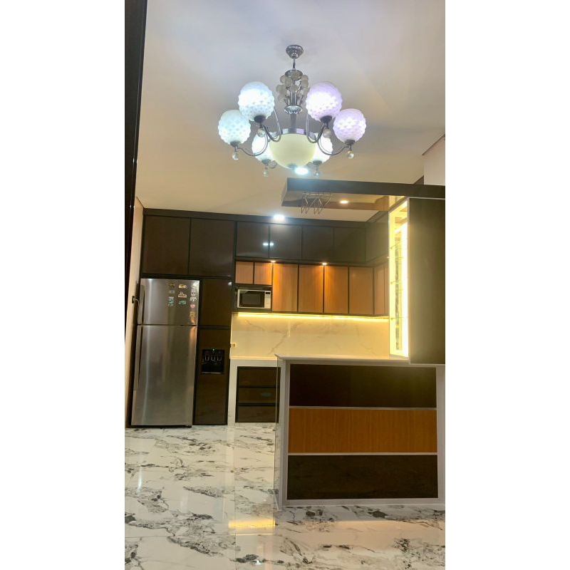 Kitchen set alumunium finishing acp