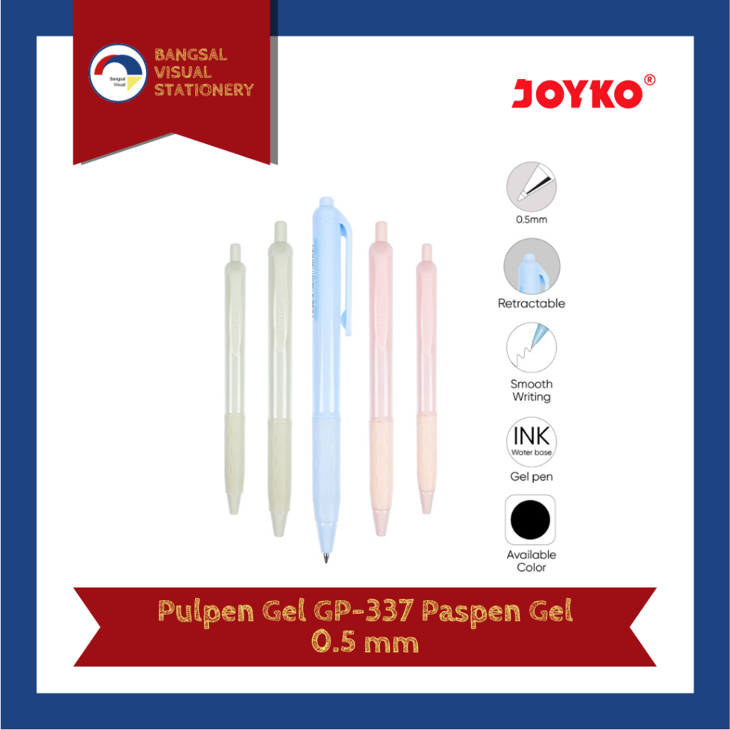 

Joyko Pulpen Gel GP-337 Paspen Gel 0.5 mm