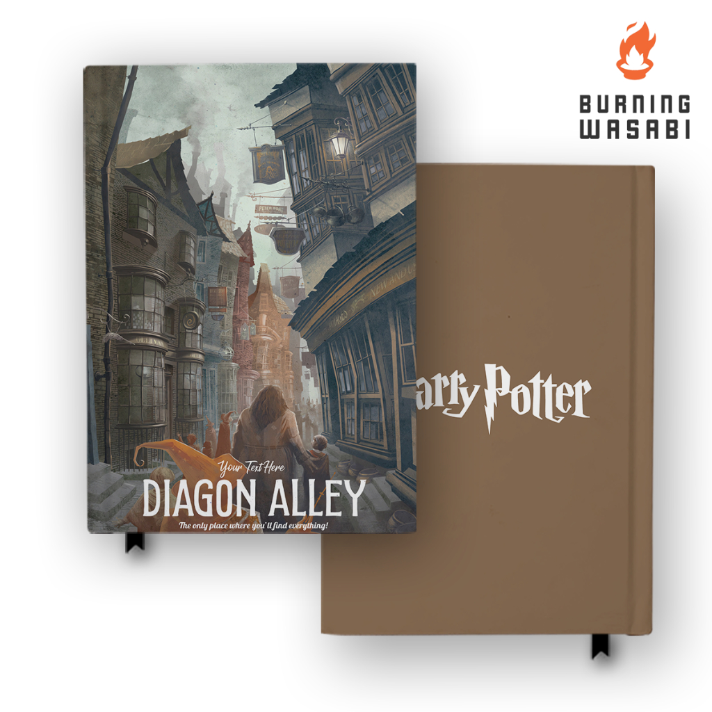 

Buku Catatan Notebook Harry Potter Diagon Alley Custom Nama Agenda Jurnal Diary Hardcover A5 A6 B5