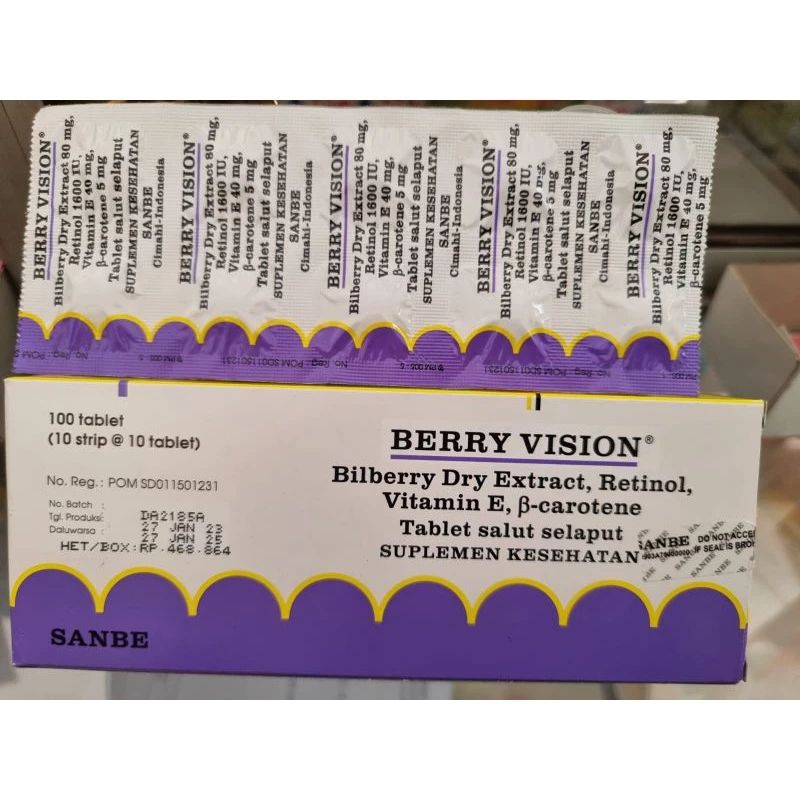 LANA VISION BILBERRY EXTRACT ll BERRY VISION VITAMIN MATA