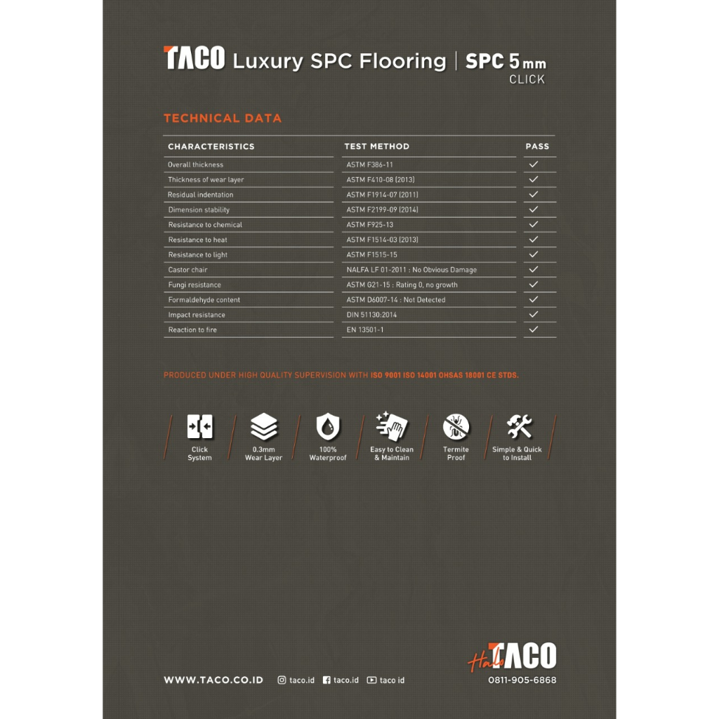 TACO SPC Flooring Harga Terbaik Kualitas Terjamin