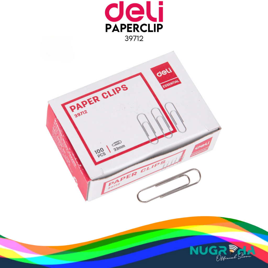 

PAPER CLIP PENJEPIT KERTAS DELI 39712 33 mm