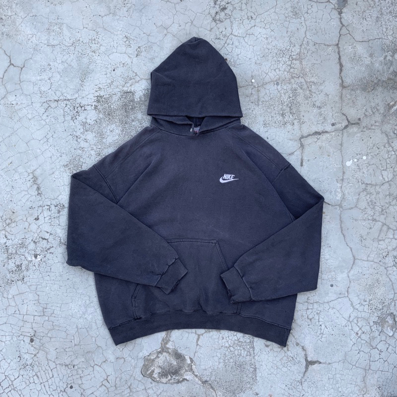 vintage 80’s faded black Nike hoodie