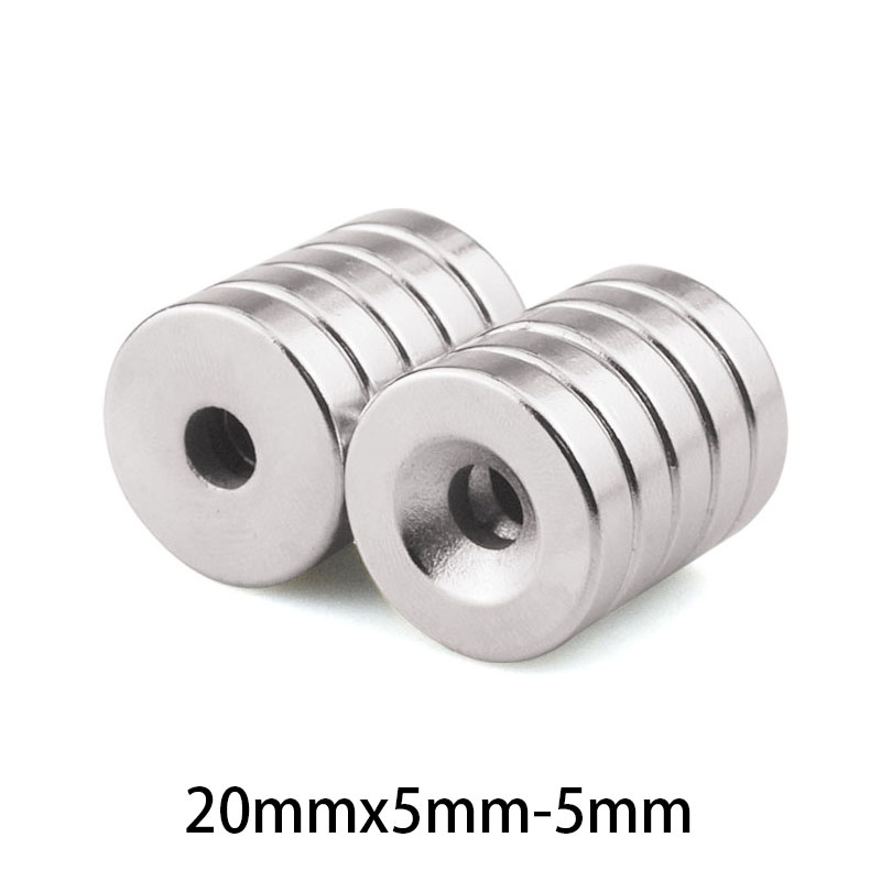 Magnet Ring 20x5mm Magnet Koin Bulat Neodymium 20 x 5mm lubang 5mm