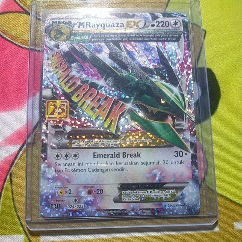 M Rayquaza EX 25th s8a-P 024/025 Pokemon TCG Indonesia