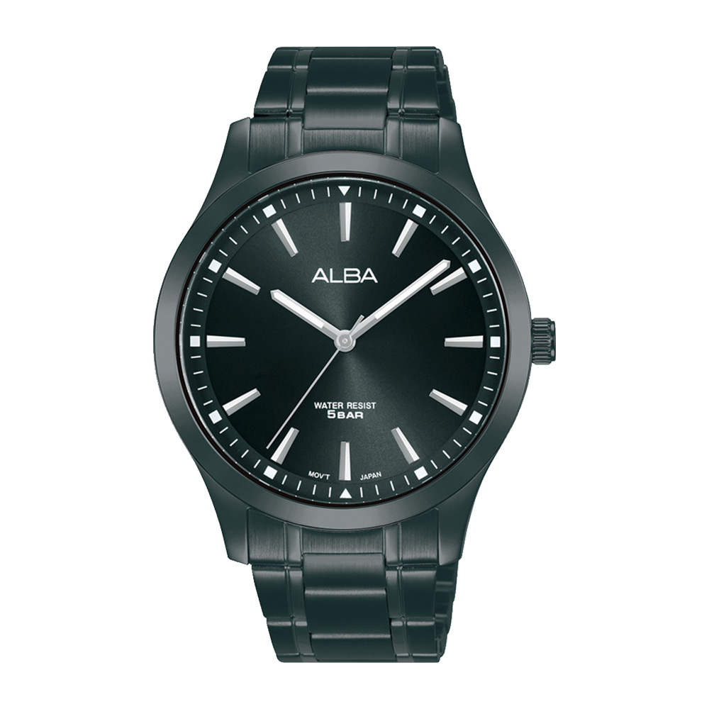 Alba ARX005X1 Black Dial Black Stainless Steel - Jam Tangan Pria Alba ARX005