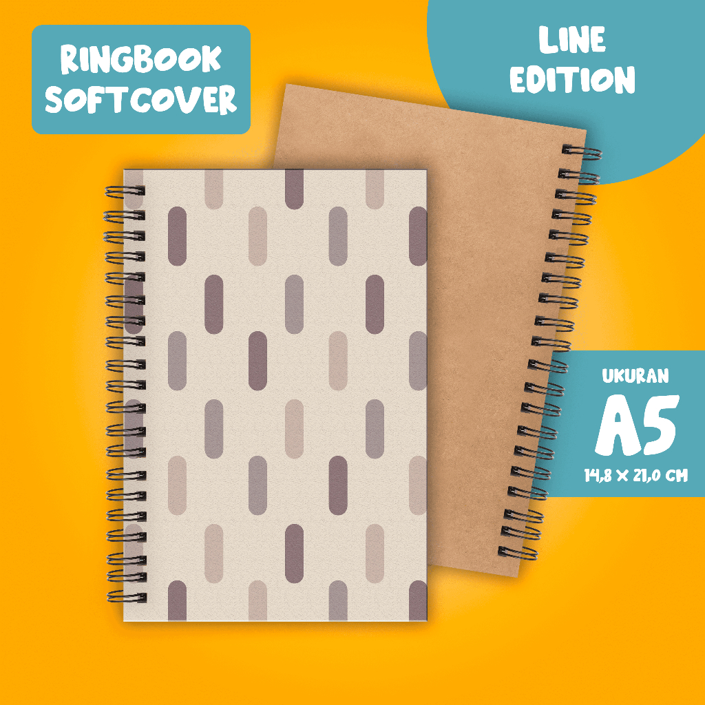 

Softcover Buku Tulis Catatan buku notebook buku diary Notebook Ring Spiral A5 60 Lembar koleksi gambar Line part 1