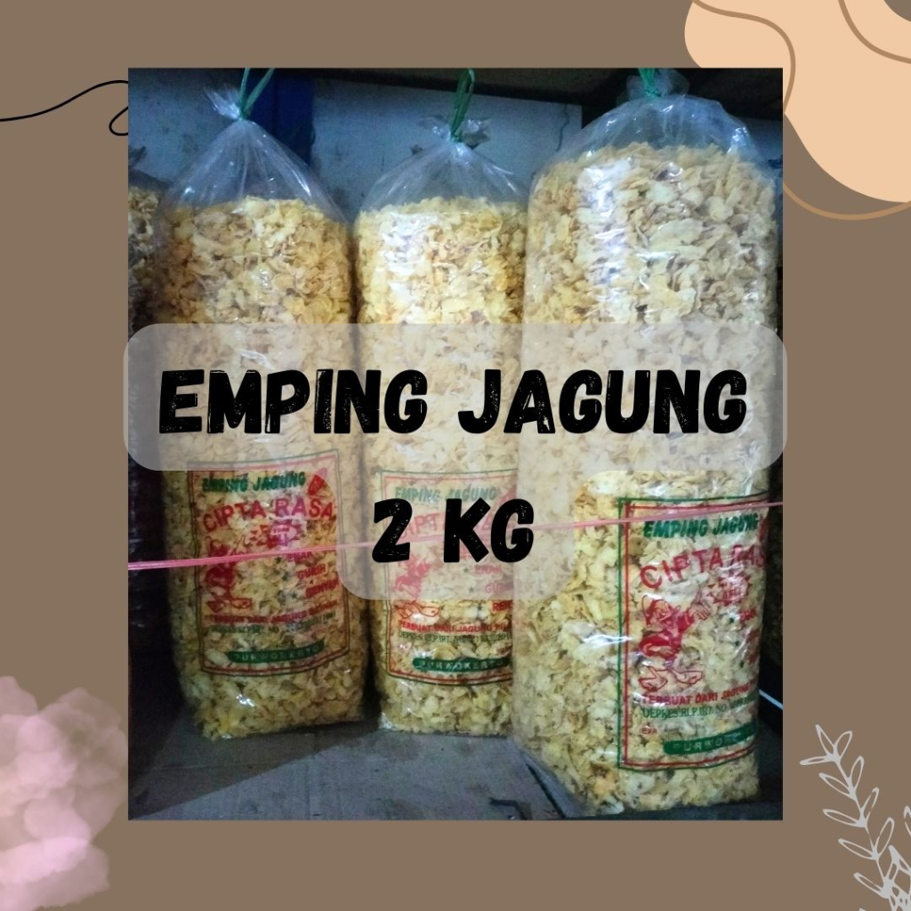 [JAJANNA] Snack Bal Murah Keripik Jagung/ Snack Bal Emping Jagung/ Snack kiloan Emping Jagung/ Empin