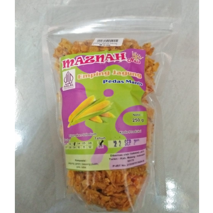 

MAZNAH EMPING JAGUNG 250 GRAM