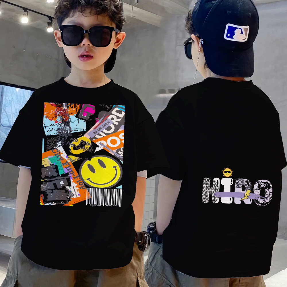KAOS ANAK KAOS DEWASA LAKI LAKI ANAK PEREMPUAN HIRO SUN BRANDED TEE PREMIUM IMPORT BAJU ANAK LAKI LA