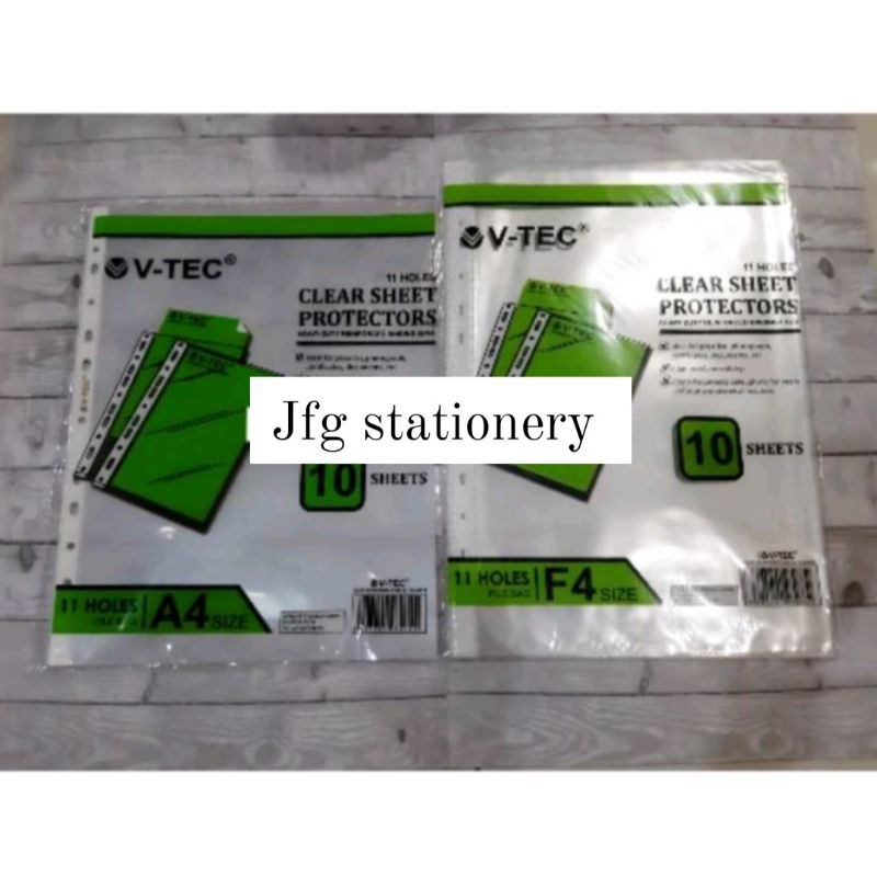 

Clear Sheet Protectors V-TEC A4/F4 (10lbr)