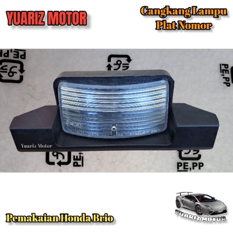 Rumah Cangkang Lampu plat nomor mobil Honda Brio/Rumah Cangkang Lampu plat nomer mobil honda / Lampu