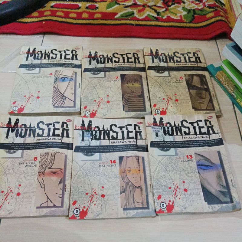 buku komik monster urasawa Naoki cabutan original
